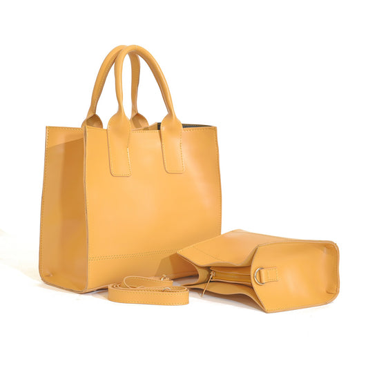 Classic Mustard Yellow 2 piece Handbag