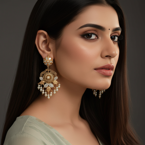 The Royal Bloom Chand balis Earrings