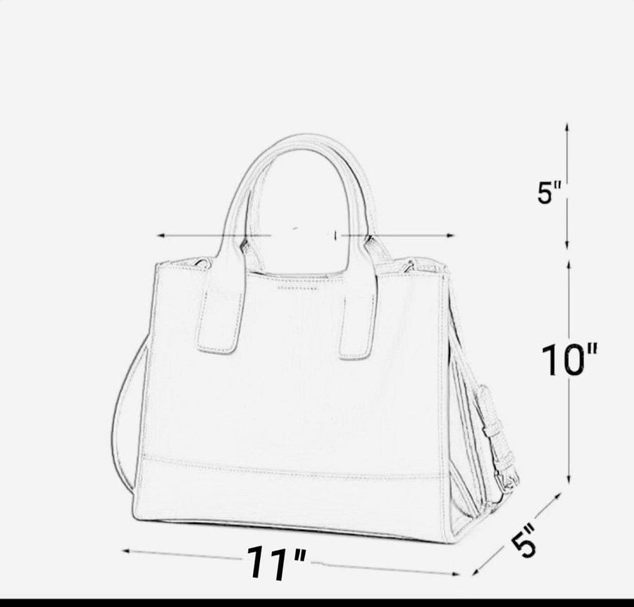 Handbag 2 piece Morocco Silver Grey
