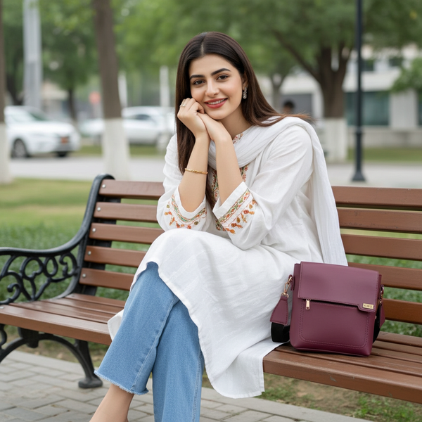 QUEST Cross Body Maroon