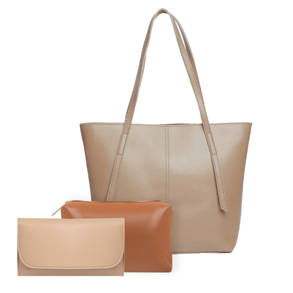 Nova Tote Beige 3 piece