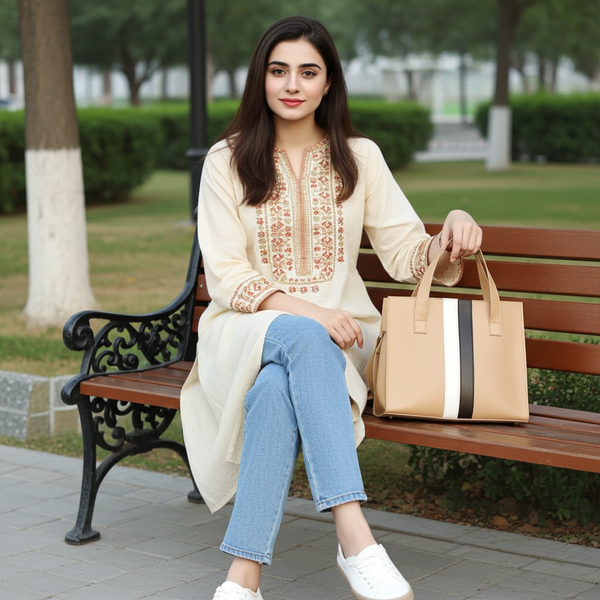 Morocco 3Pcs Shoulder bag Beige