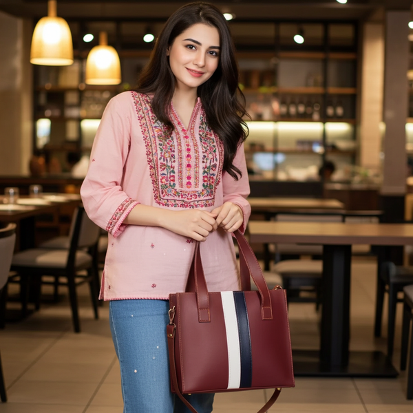 Morocco 3Pcs Shoulder bag Maroon