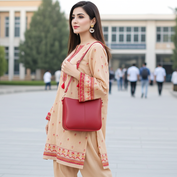 Shoulder bag Dove Maroon