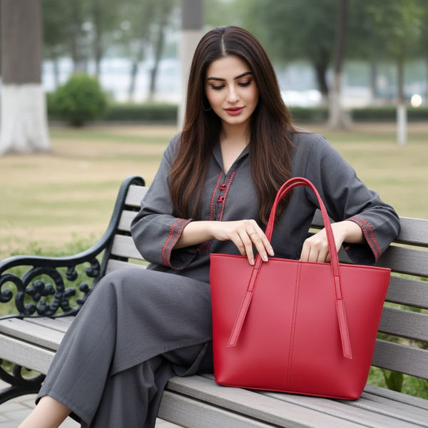 Nova Tote Maroon 3 Piece